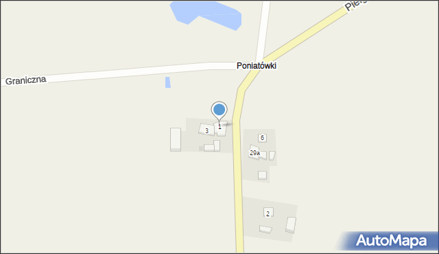 Radostowo, Pielgrzymów, 1, mapa Radostowo