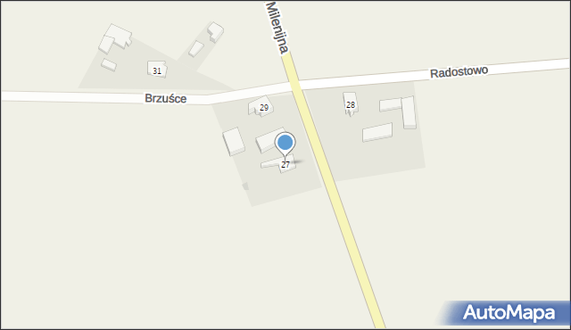 Radostowo, Pielgrzymów, 27, mapa Radostowo