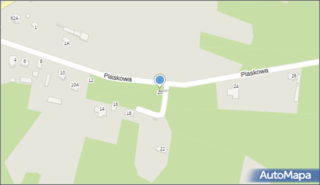 Radoszyce, Piaskowa, 20, mapa Radoszyce