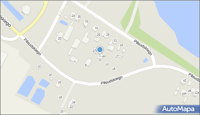 Radzymin, Piłsudskiego Józefa, marsz., 4g, mapa Radzymin