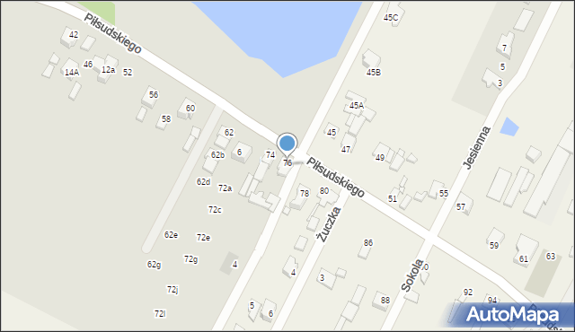 Radzymin, Piłsudskiego Józefa, marsz., 8, mapa Radzymin