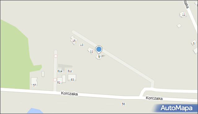 Radzymin, Pionierska, 9, mapa Radzymin