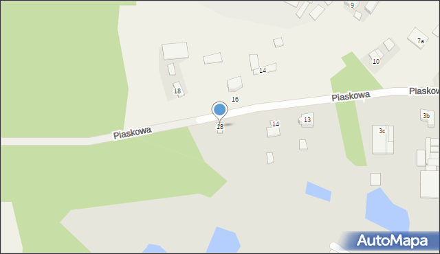 Rakoniewice, Piaskowa, 18, mapa Rakoniewice