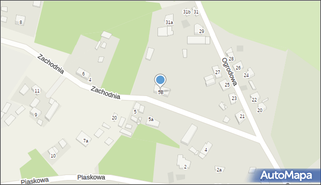 Rakoniewice, Piaskowa, 5B, mapa Rakoniewice