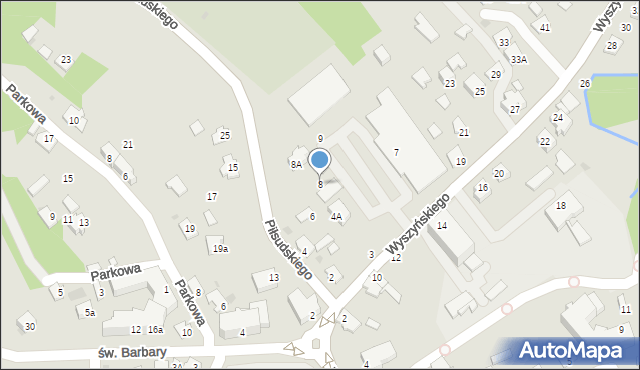 Ropczyce, Piłsudskiego Józefa, marsz., 8, mapa Ropczyce