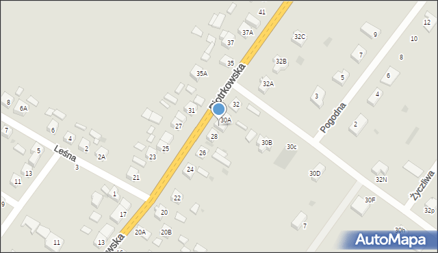 Rozprza, Piotrkowska, 30, mapa Rozprza