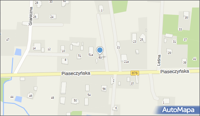 Ruda, Piaseczyńska, 53, mapa Ruda