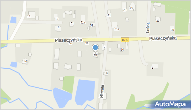 Ruda, Piaseczyńska, 56, mapa Ruda