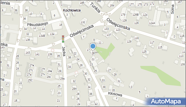 Ruda Śląska, Piłsudskiego Józefa, marsz., 19, mapa Rudy Śląskiej