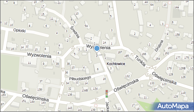 Ruda Śląska, Piłsudskiego Józefa, marsz., 2, mapa Rudy Śląskiej
