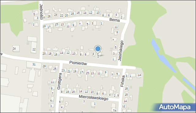 Ruda Śląska, Pionierów, 2, mapa Rudy Śląskiej