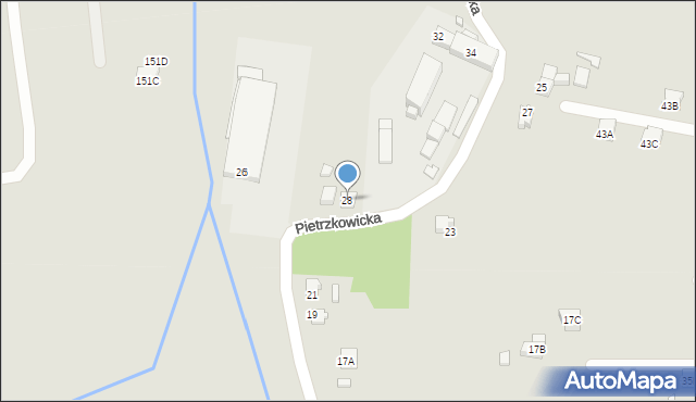 Rydułtowy, Pietrzkowicka, 28, mapa Rydułtowy