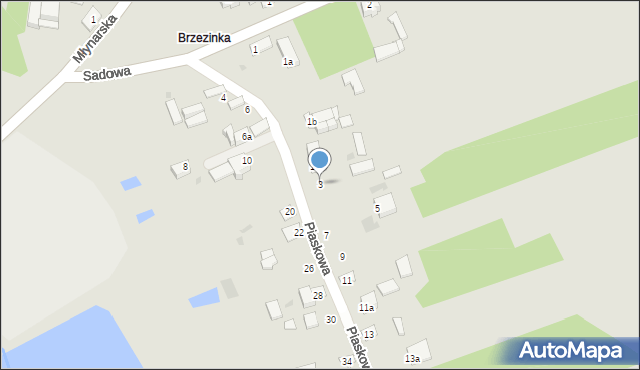 Ryki, Piaskowa, 3, mapa Ryki