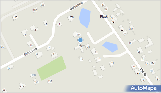 Rypin, Piaski, 23A, mapa Rypin