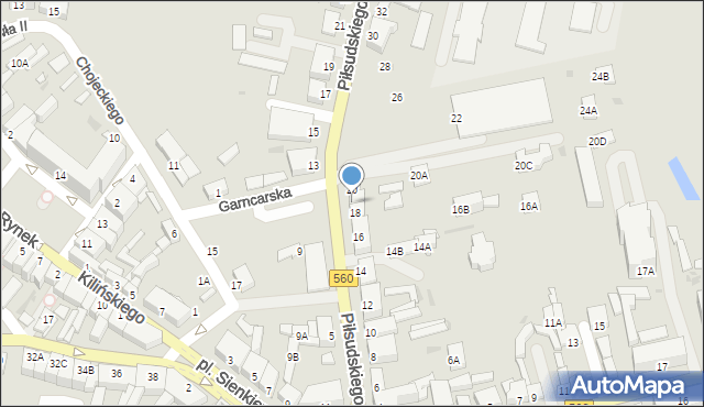 Rypin, Piłsudskiego Józefa, marsz., 18A, mapa Rypin