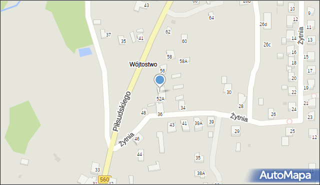 Rypin, Piłsudskiego Józefa, marsz., 52B, mapa Rypin
