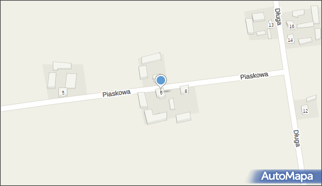 Rzeczyca, Piaskowa, 6, mapa Rzeczyca
