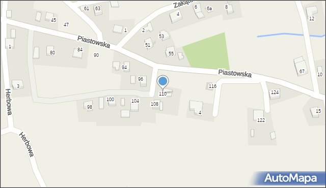 Rzeszotary, Piastowska, 110, mapa Rzeszotary