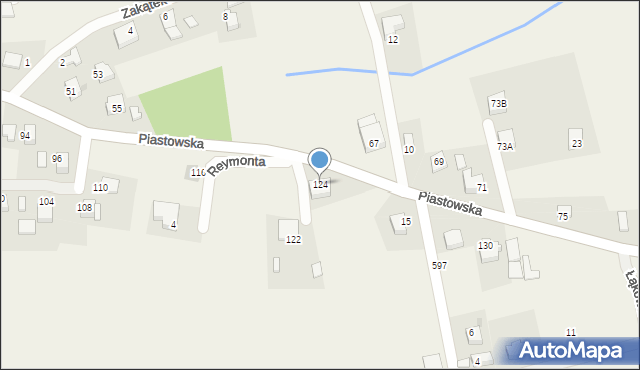 Rzeszotary, Piastowska, 124, mapa Rzeszotary