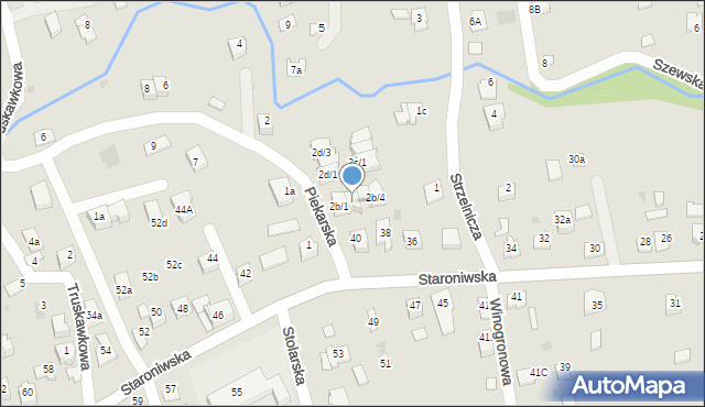 Rzeszów, Piekarska, 2b/2, mapa Rzeszów