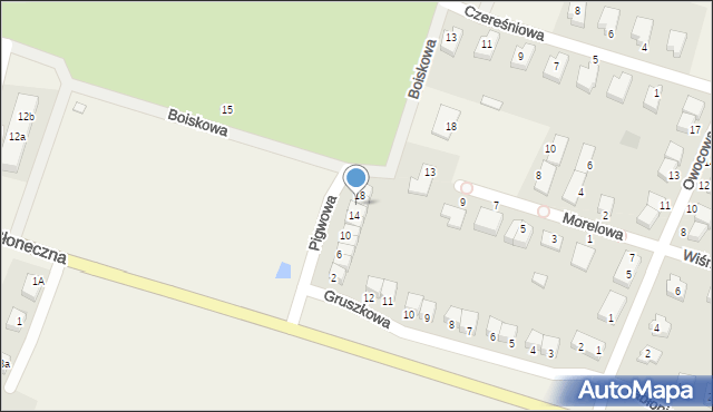 Sadków, Pigwowa, 16, mapa Sadków