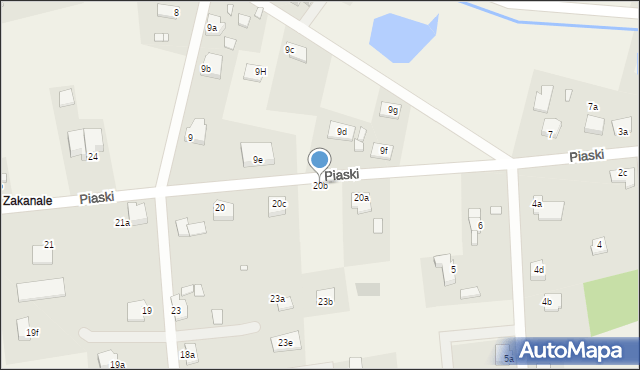 Sadlinki, Piaski, 20b, mapa Sadlinki