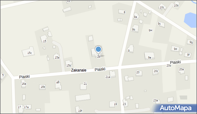 Sadlinki, Piaski, 24, mapa Sadlinki