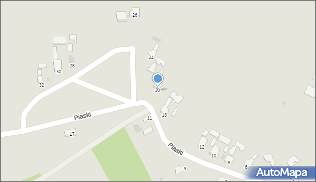 Sandomierz, Piaski, 20, mapa Sandomierza