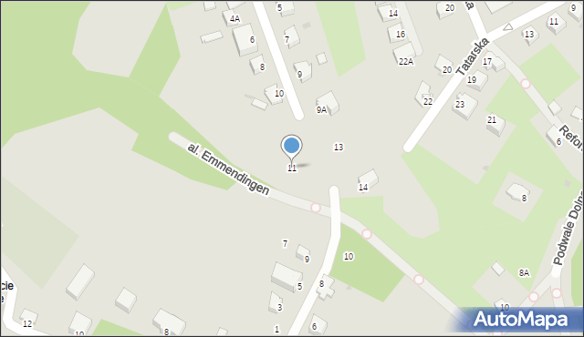 Sandomierz, Piszczele, 11, mapa Sandomierza