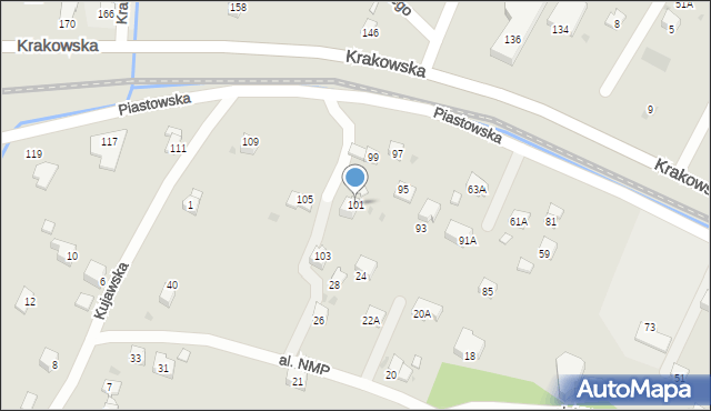 Sanok, Piastowska, 101, mapa Sanok