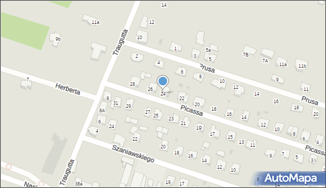 Serock, Picassa Pablo, 24, mapa Serock