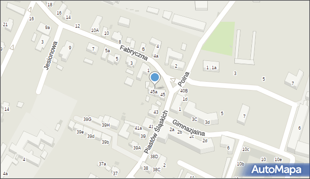 Siechnice, Piastów Śląskich, 47, mapa Siechnice