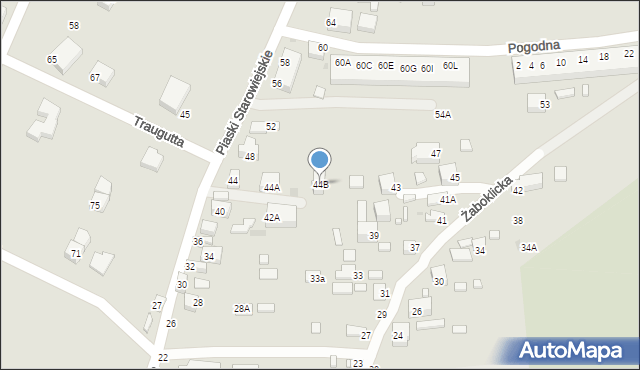 Siedlce, Piaski Starowiejskie, 44B, mapa Siedlce