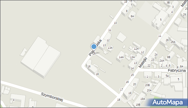 Siemianowice Śląskie, Piastowska, 15, mapa Siemianowice Śląskie