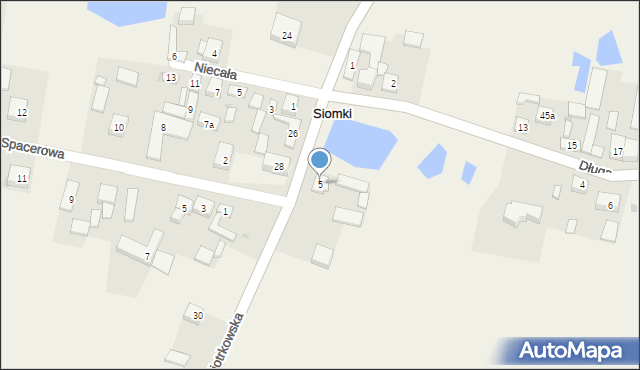 Siomki, Piotrkowska, 5, mapa Siomki