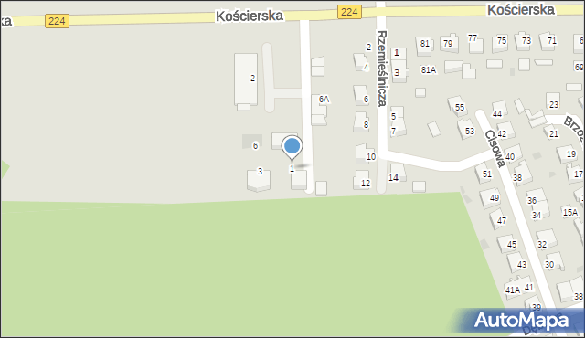 Skarszewy, Piaskowa, 1, mapa Skarszewy