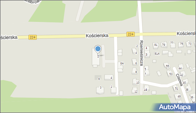 Skarszewy, Piaskowa, 2, mapa Skarszewy