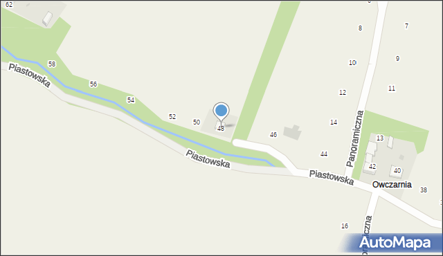 Skawinki, Piastowska, 48, mapa Skawinki