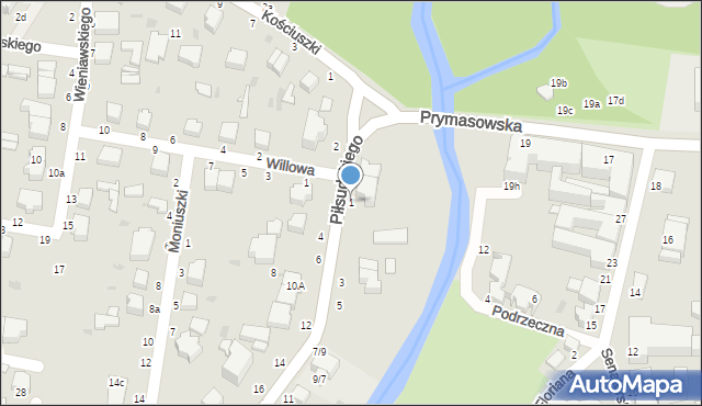 Skierniewice, Piłsudskiego Józefa, marsz., 1, mapa Skierniewic