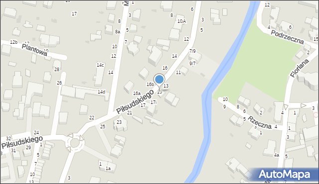 Skierniewice, Piłsudskiego Józefa, marsz., 15, mapa Skierniewic