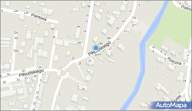 Skierniewice, Piłsudskiego Józefa, marsz., 21, mapa Skierniewic