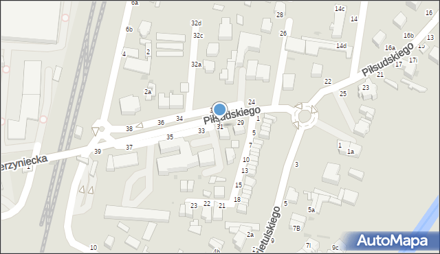 Skierniewice, Piłsudskiego Józefa, marsz., 31, mapa Skierniewic