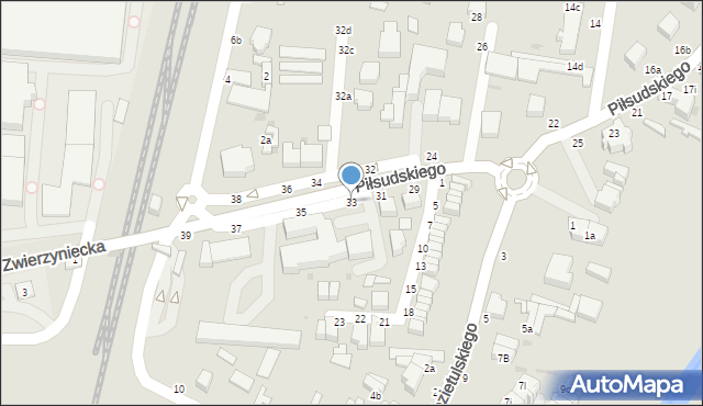 Skierniewice, Piłsudskiego Józefa, marsz., 33, mapa Skierniewic