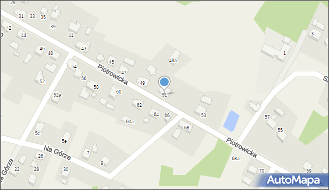 Skrbeńsko, Piotrowicka, 51, mapa Skrbeńsko