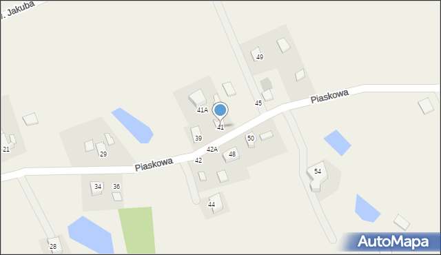 Skrzeszewo, Piaskowa, 41, mapa Skrzeszewo