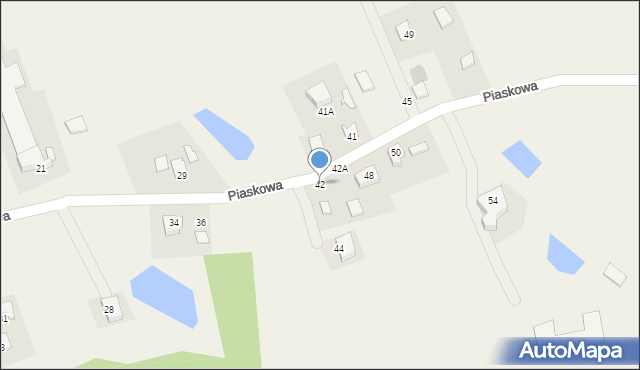 Skrzeszewo, Piaskowa, 42, mapa Skrzeszewo