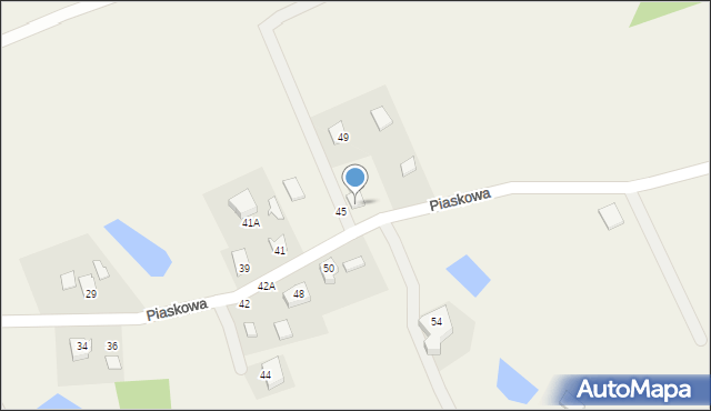 Skrzeszewo, Piaskowa, 47, mapa Skrzeszewo