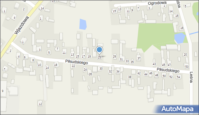 Skrzyńsko, Piłsudskiego Józefa, marsz., 23, mapa Skrzyńsko