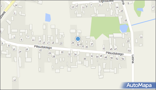 Skrzyńsko, Piłsudskiego Józefa, marsz., 31, mapa Skrzyńsko