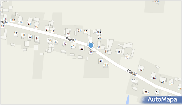 Skulsk, Piaski, 46, mapa Skulsk